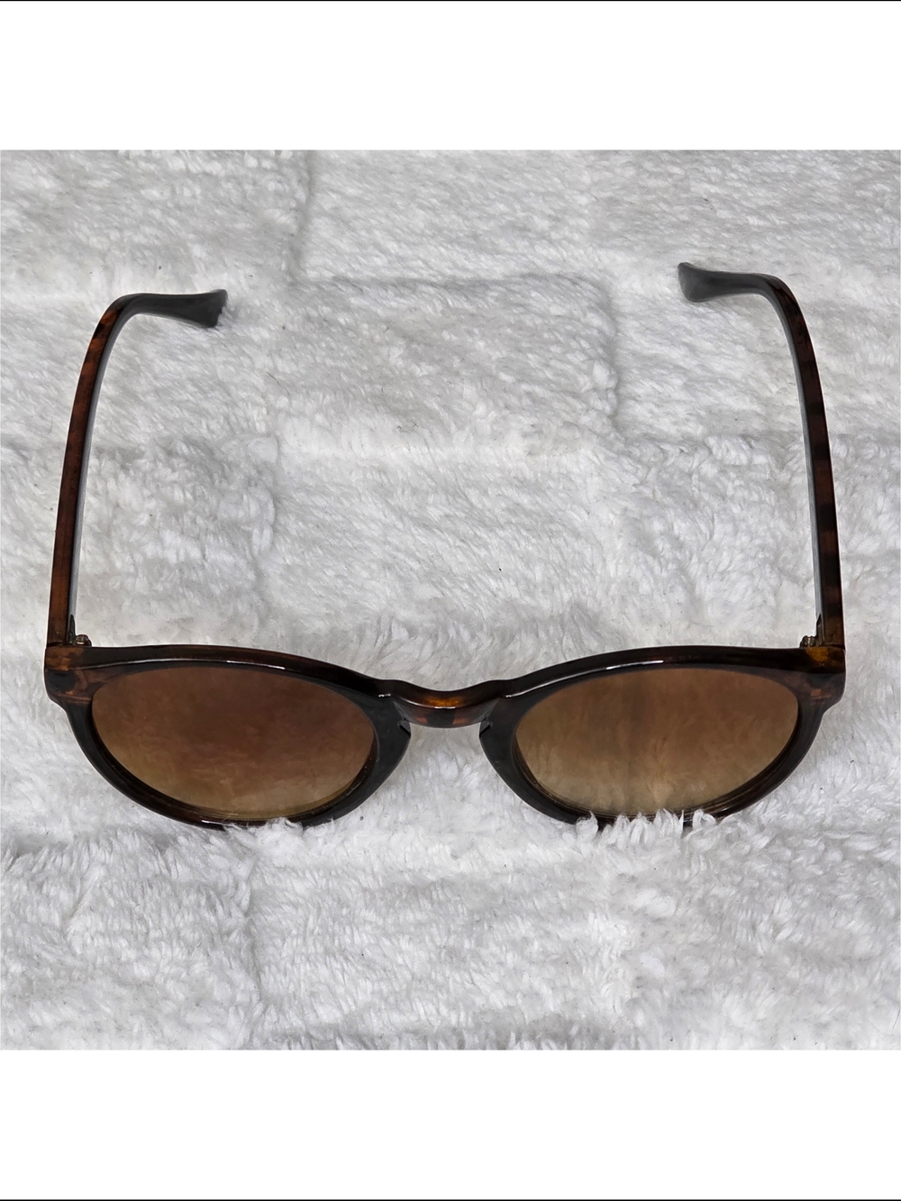 Round Sunglasses Brown Tortoiseshell Frames + Brown Lenses